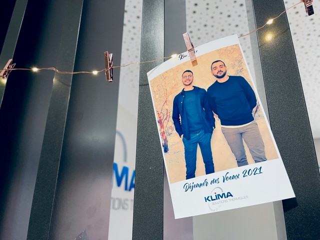 polaroid du déjeuner des voeux 2021 Klima IDF