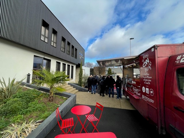 Repas voeux 2021 Klima IDF camion Burger