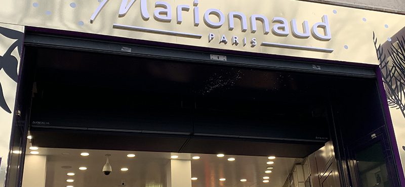Climatisation de la boutique Marionnaud des Champs Elysés