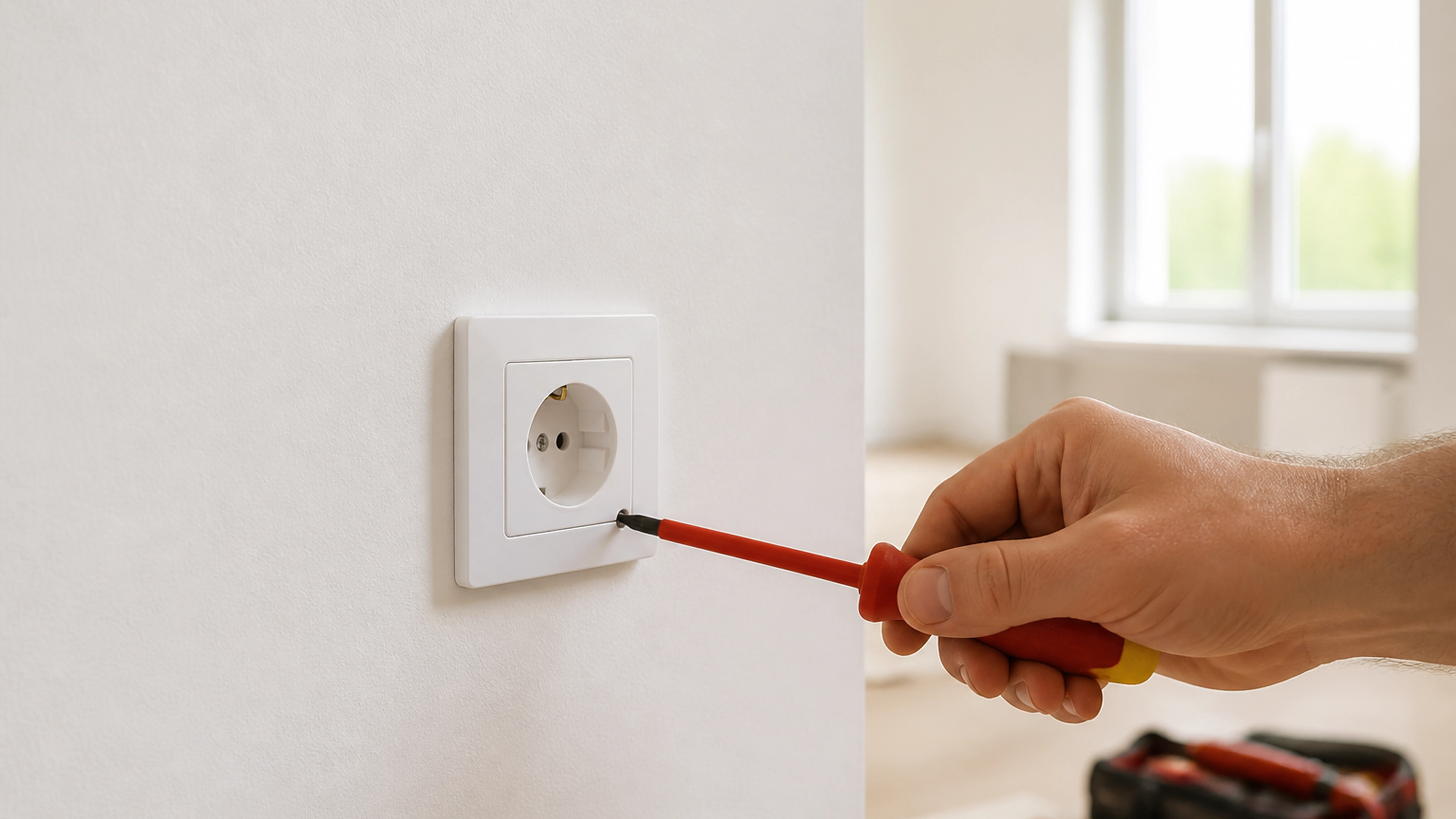 Illustration éditoriale pour l’article « Réussir le branchement d'une prise électrique avec succès »