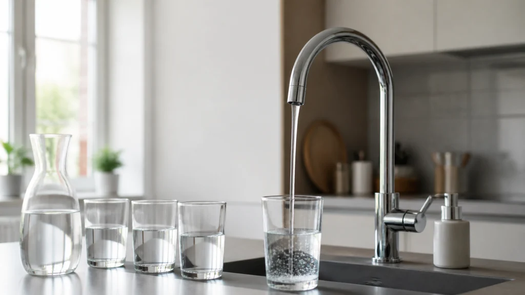 Illustration éditoriale pour l’article « Consommation d'eau par personne et par mois : les chiffres »
