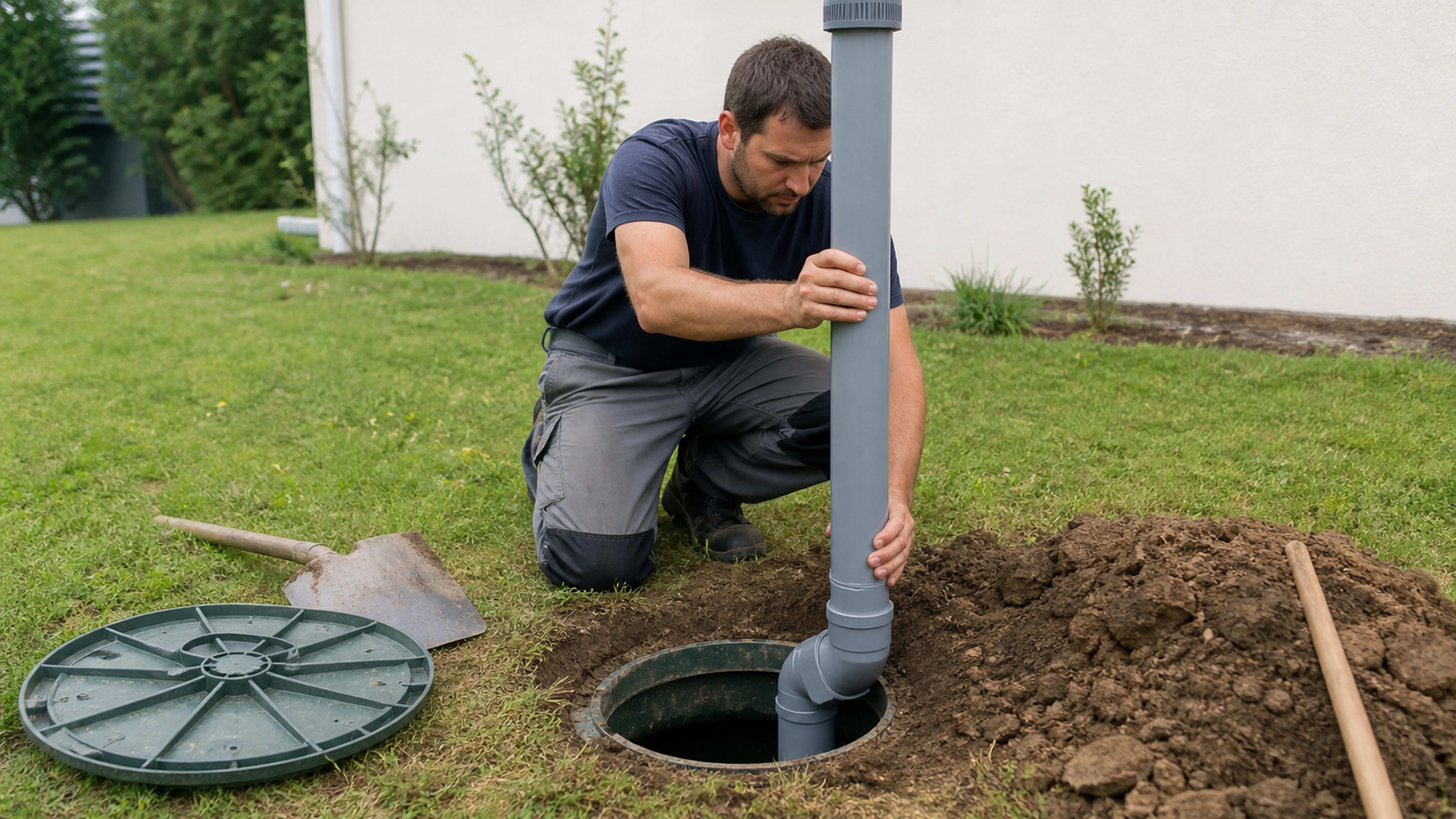 Illustration éditoriale pour l’article « Installer une ventilation de fosse septique chez soi »