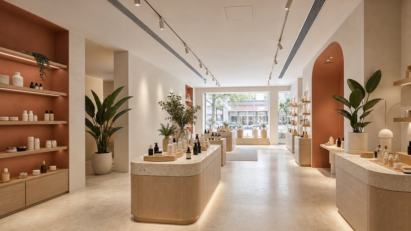 Boutique de cosmétique : intégrer la climatisation au décor