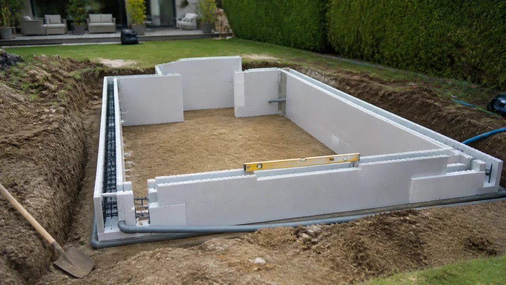 Illustration éditoriale pour l’article « Tout savoir sur la piscine en polystyrène pour votre jardin »