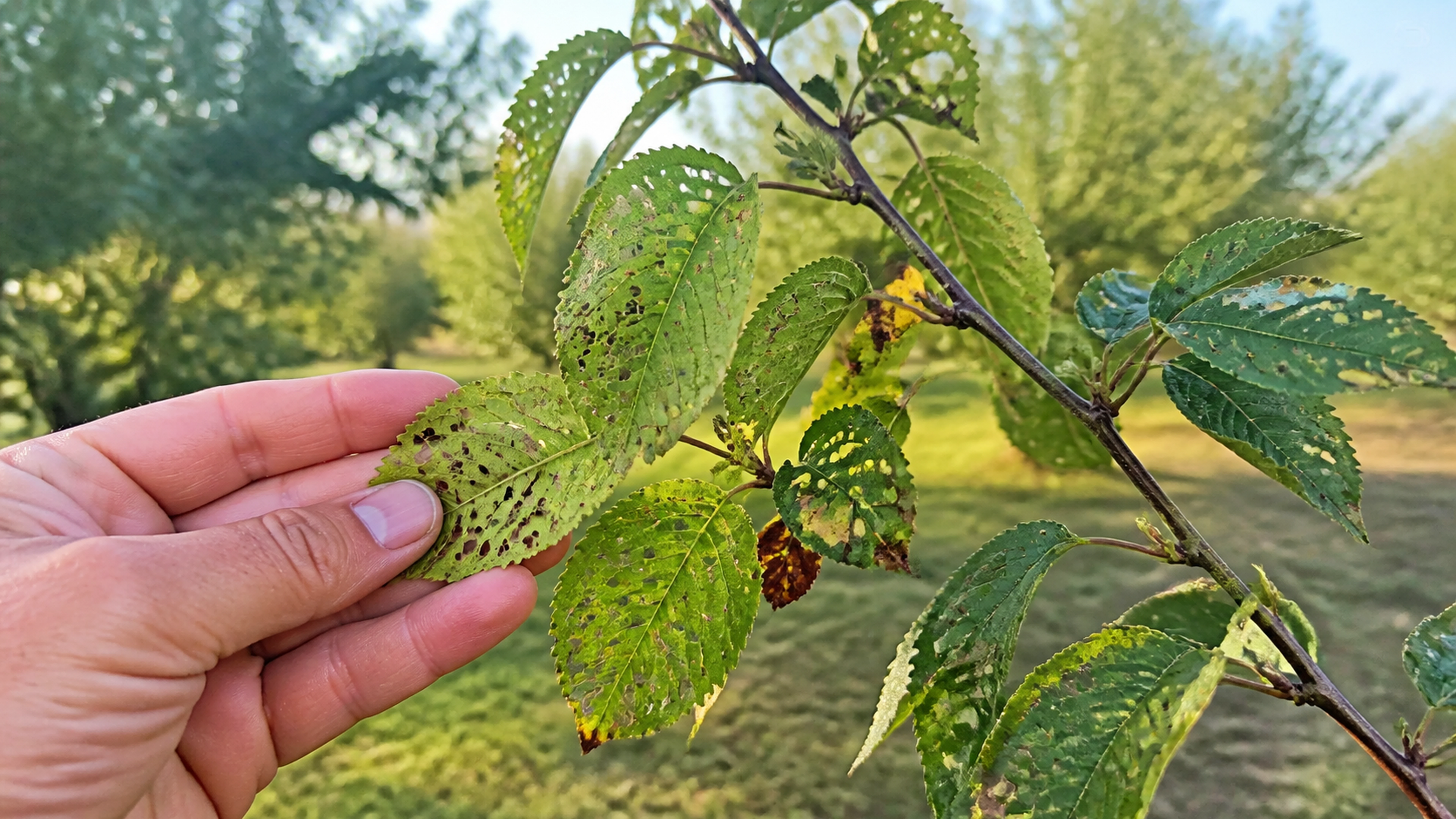 Illustration éditoriale pour l’article « Cerisier aux feuilles trouées : stopper la criblure »
